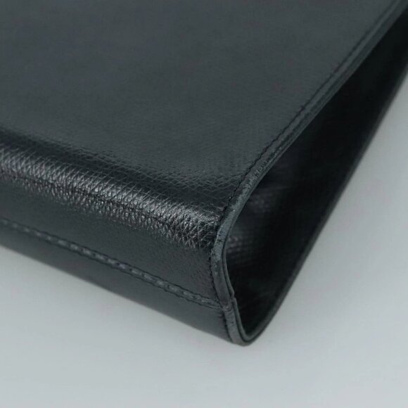 Salvatore Ferragamo Gancini Chain Shoulder Bag Leather Black Auth 105616 - Picture 4 of 16